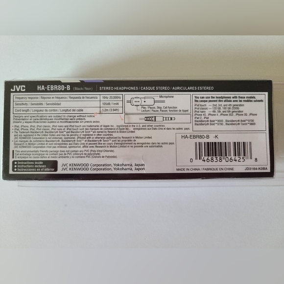 JVC Sport Earphones Earbuds Remote With Microphone IPhone Compatible - Picture 2 of 3